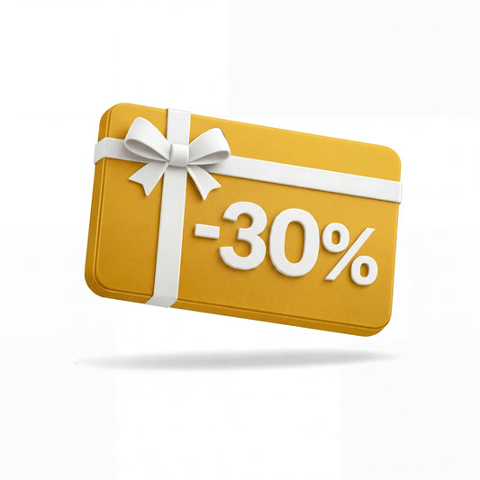 Carte cadeau -30% de réduction