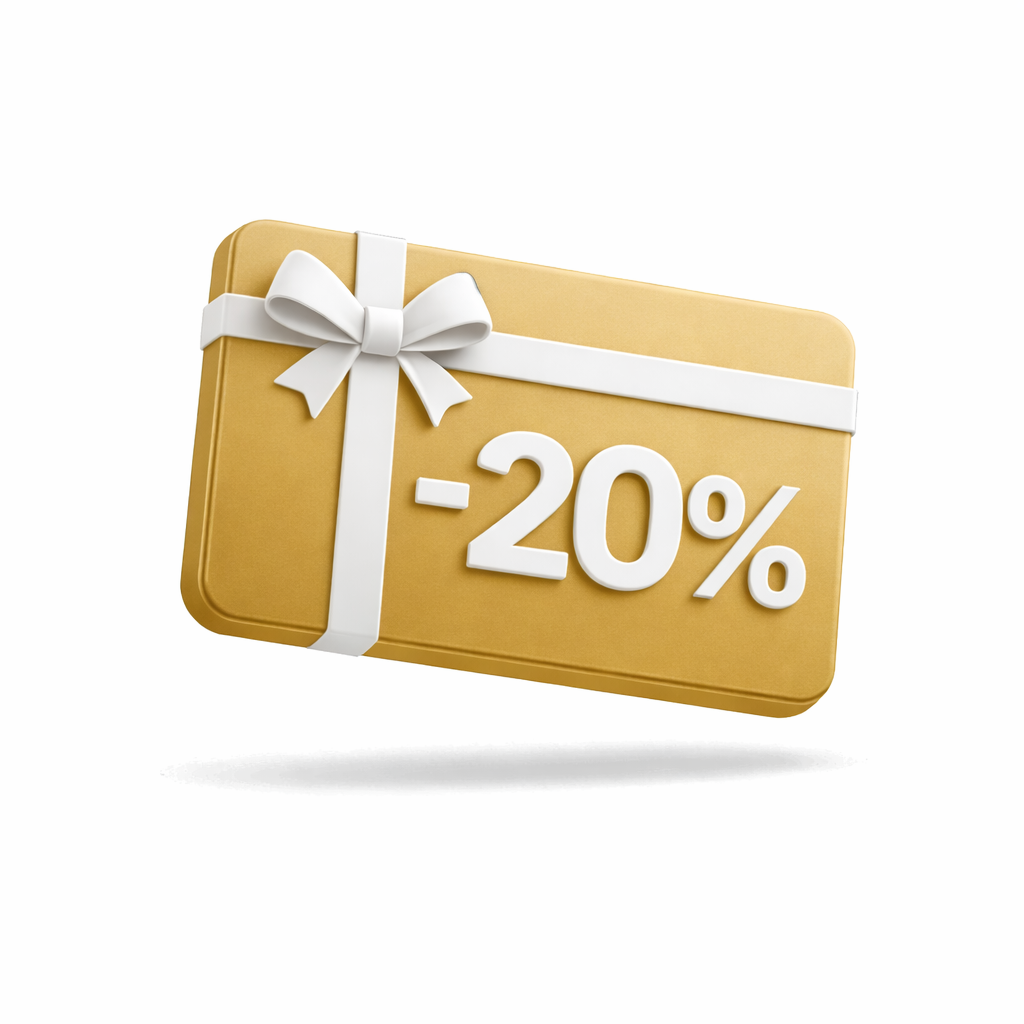 Carte cadeau -20% de réduction