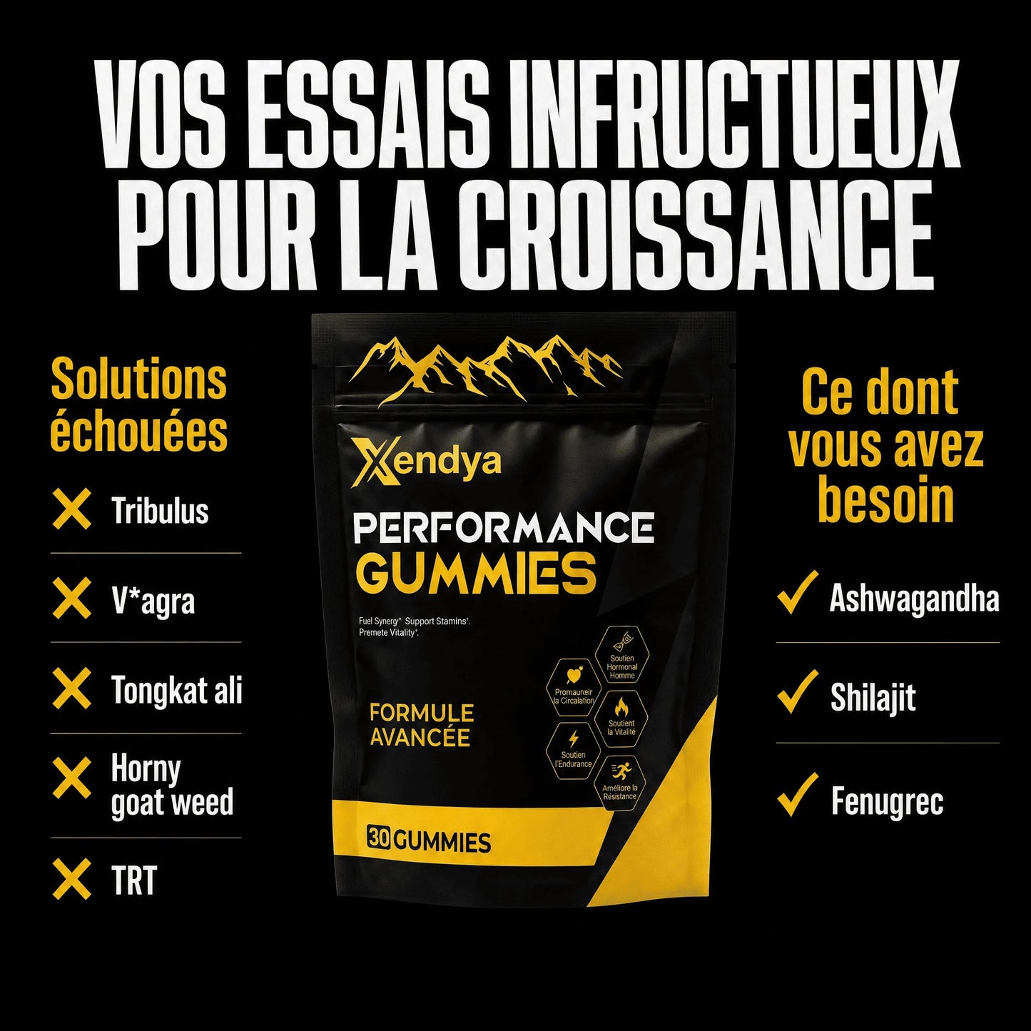 Retrouvez des érections dures et spontanées, sans avoir à y penser.